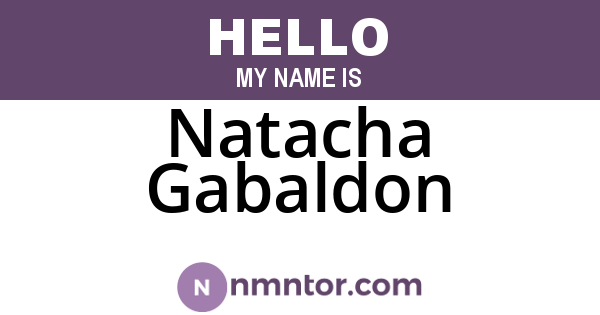 Natacha Gabaldon