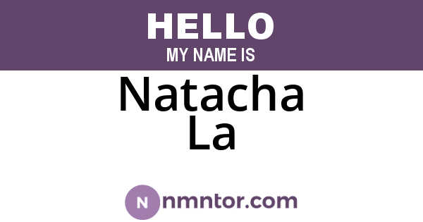 Natacha La
