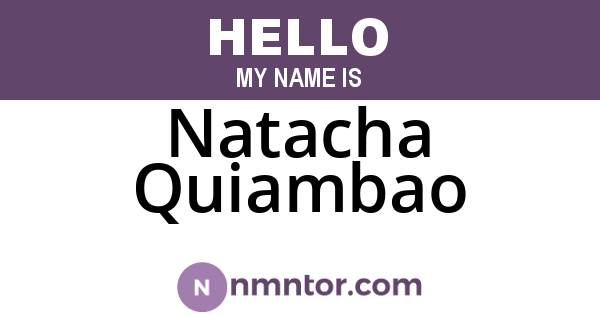 Natacha Quiambao
