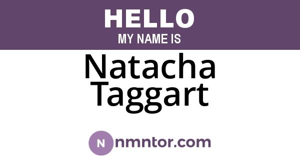 Natacha Taggart