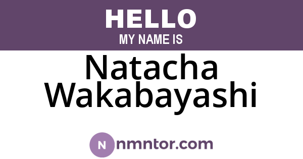 Natacha Wakabayashi