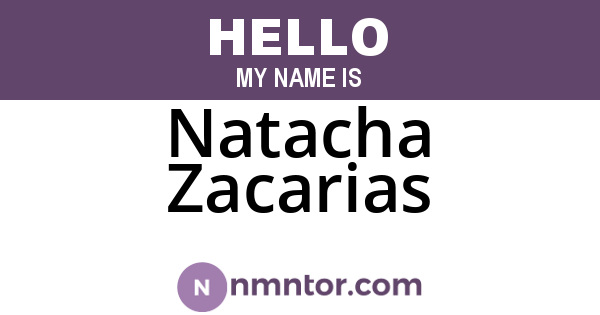 Natacha Zacarias