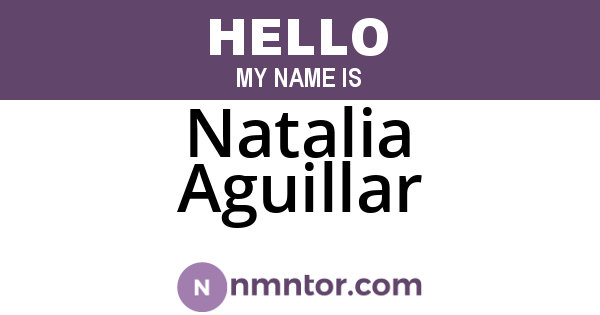 Natalia Aguillar
