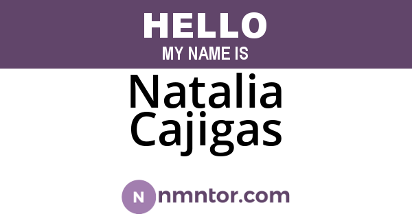 Natalia Cajigas