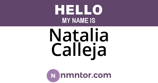 Natalia Calleja