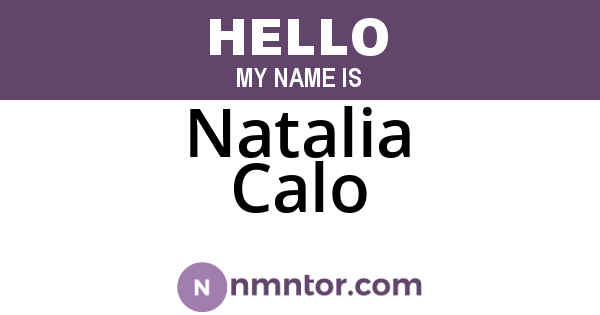 Natalia Calo
