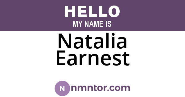 Natalia Earnest