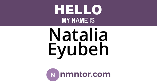 Natalia Eyubeh