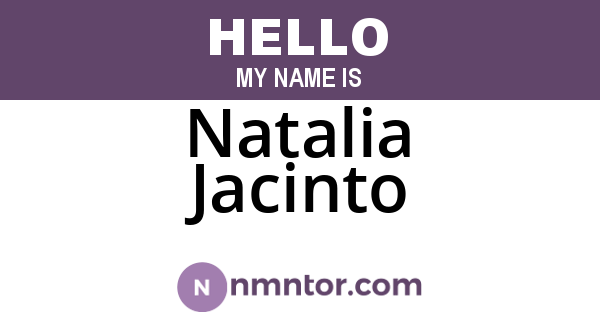 Natalia Jacinto