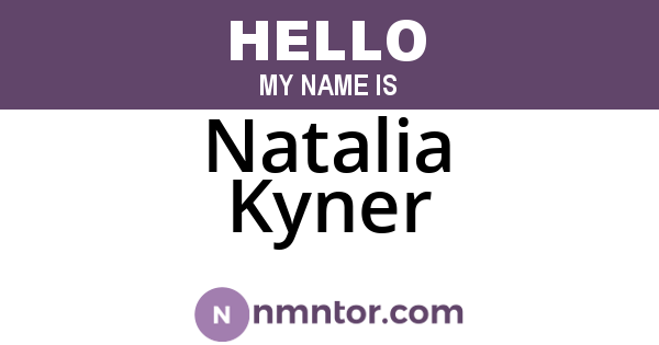 Natalia Kyner