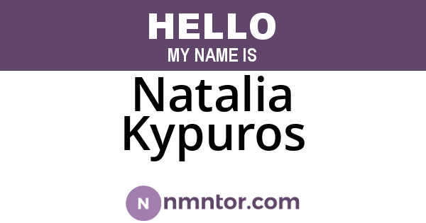 Natalia Kypuros