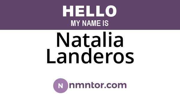 Natalia Landeros