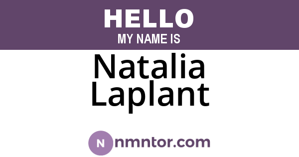 Natalia Laplant