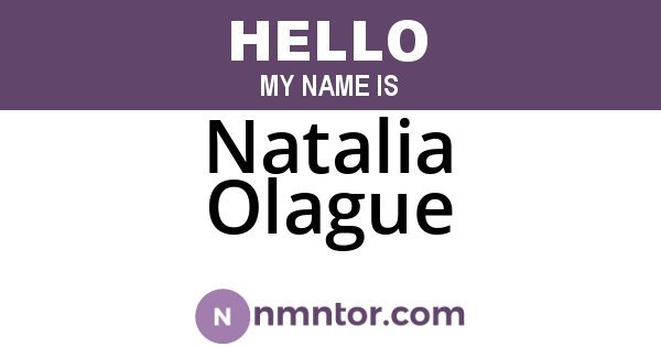 Natalia Olague