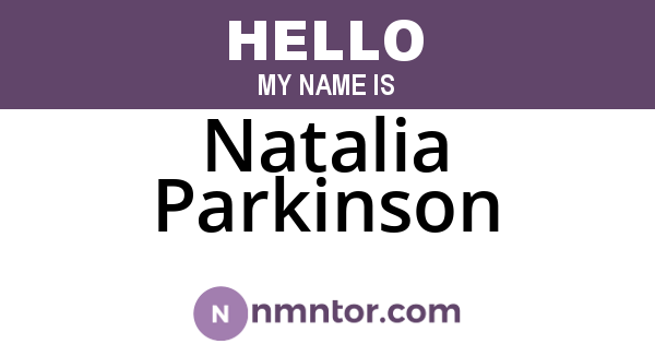 Natalia Parkinson
