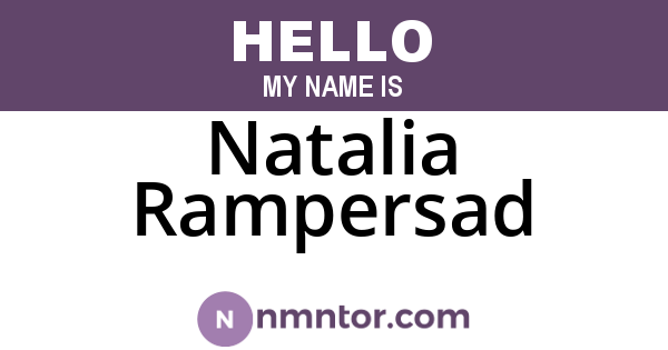 Natalia Rampersad