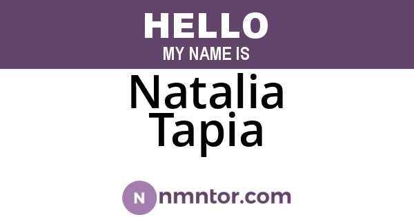 Natalia Tapia
