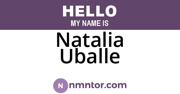 Natalia Uballe