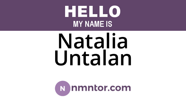 Natalia Untalan