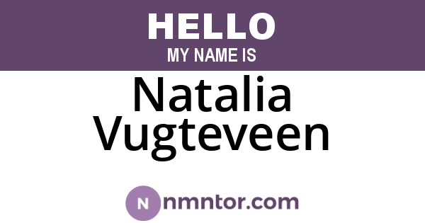 Natalia Vugteveen