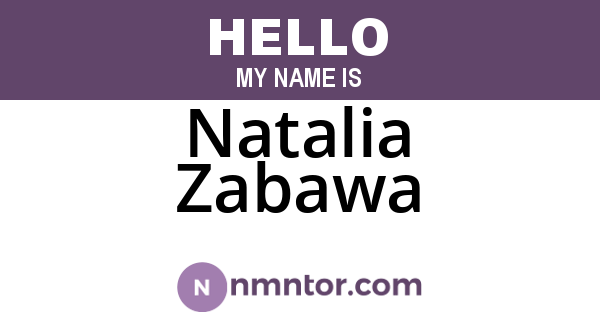 Natalia Zabawa