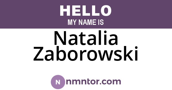 Natalia Zaborowski