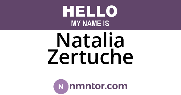 Natalia Zertuche