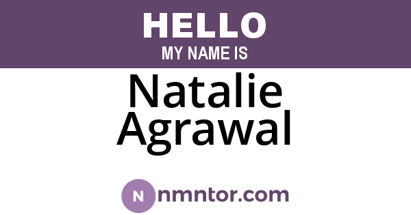 Natalie Agrawal