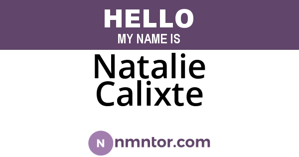 Natalie Calixte