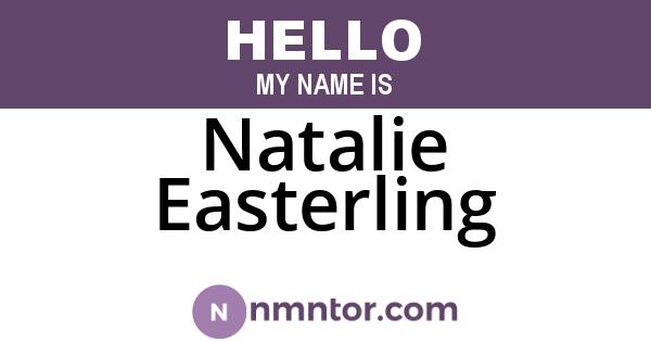 Natalie Easterling