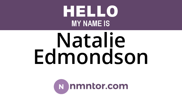 Natalie Edmondson