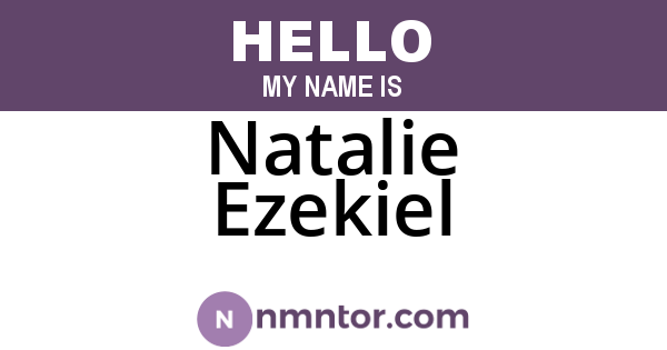 Natalie Ezekiel