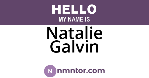 Natalie Galvin