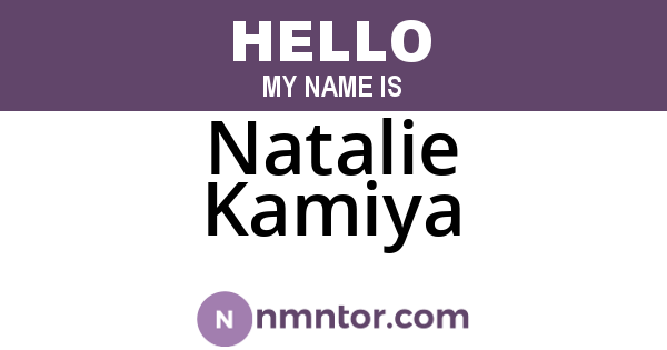 Natalie Kamiya