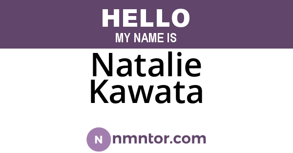 Natalie Kawata