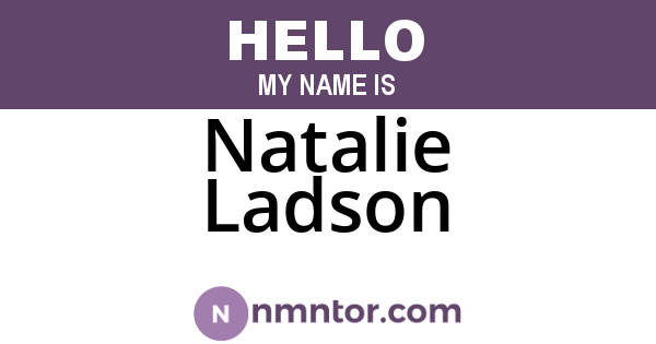 Natalie Ladson