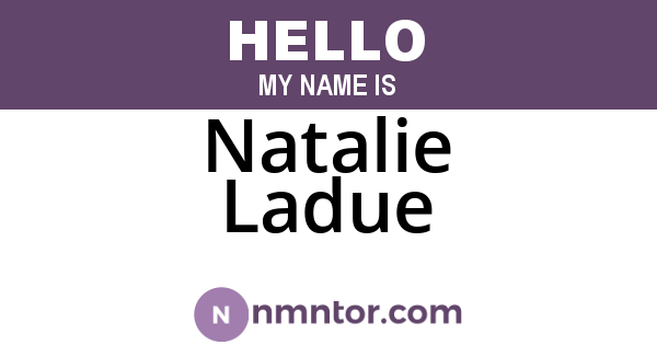 Natalie Ladue