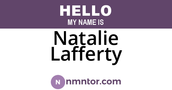 Natalie Lafferty