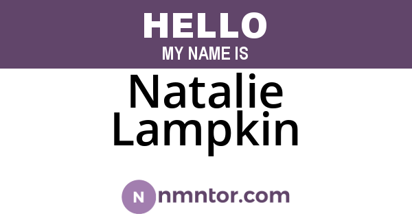 Natalie Lampkin