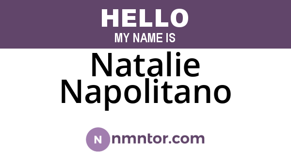 Natalie Napolitano