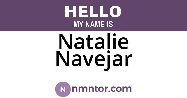 Natalie Navejar
