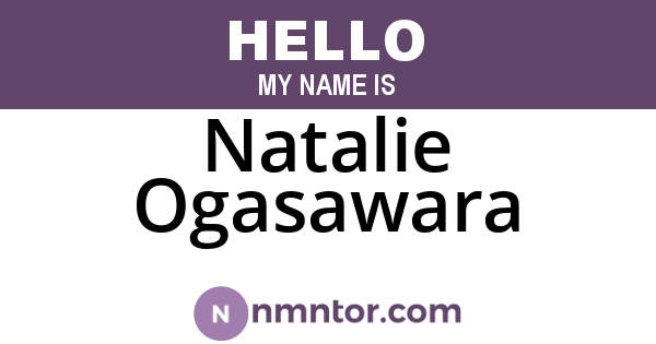 Natalie Ogasawara