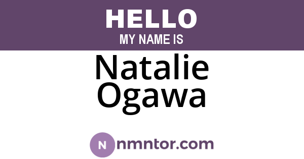 Natalie Ogawa