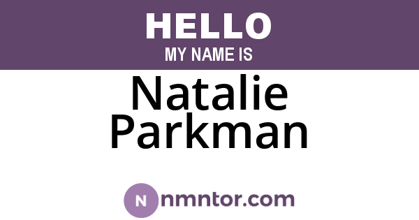 Natalie Parkman