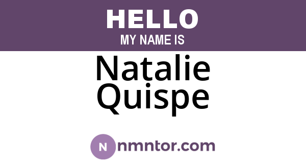 Natalie Quispe