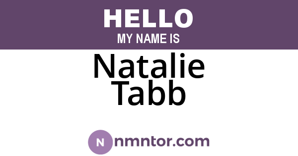 Natalie Tabb