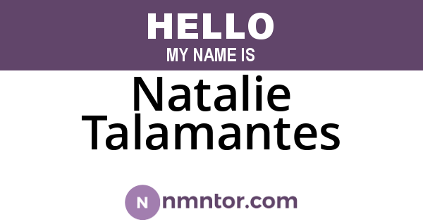 Natalie Talamantes