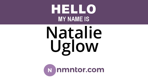 Natalie Uglow