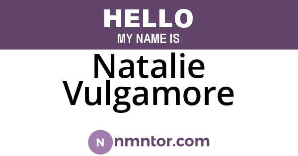 Natalie Vulgamore