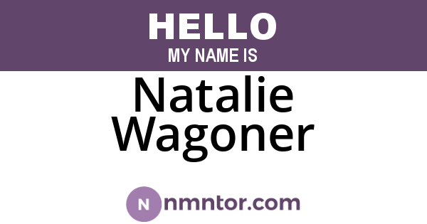 Natalie Wagoner